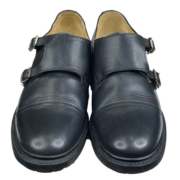 Frye Mens James Double Monk Strap Black Leather Slip On Oxford Size US 8.5 main image 4